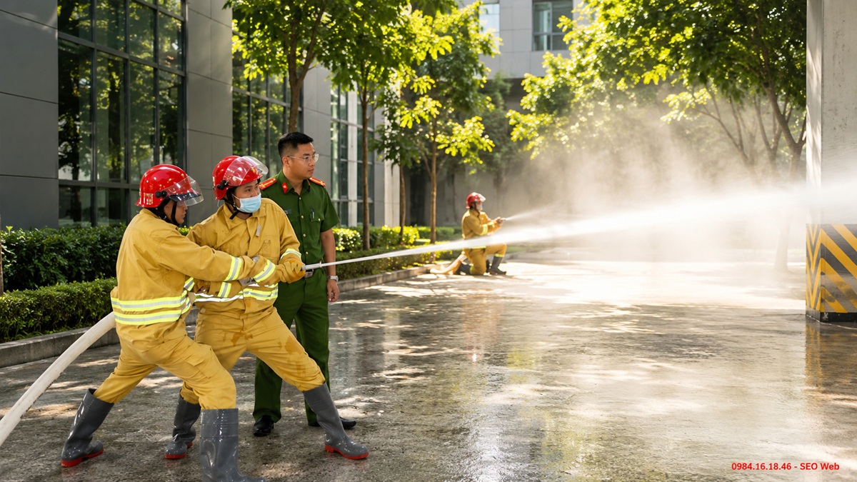 Hệ thống chữa cháy phối hợp để cô lập khu vực nguy hiểm