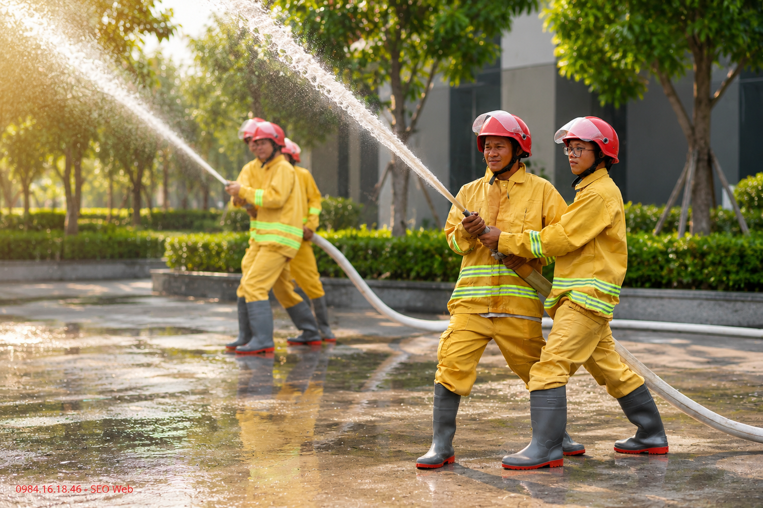 Việc huấn luyện sử dụng vòi chữa cháy cần được thực hiện định kỳ theo kế hoạch rõ ràng, cụ thể
